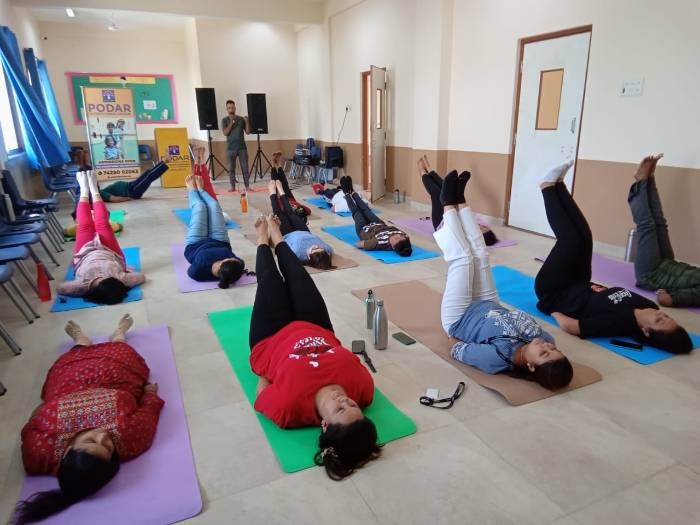 Yoga session for teachers - 2022 - jabalpur